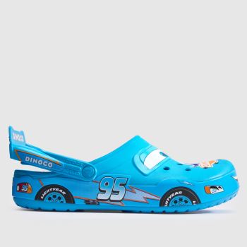 Crocs Blue Multi Cars Dinaco Crocband Clog Mens Sandals