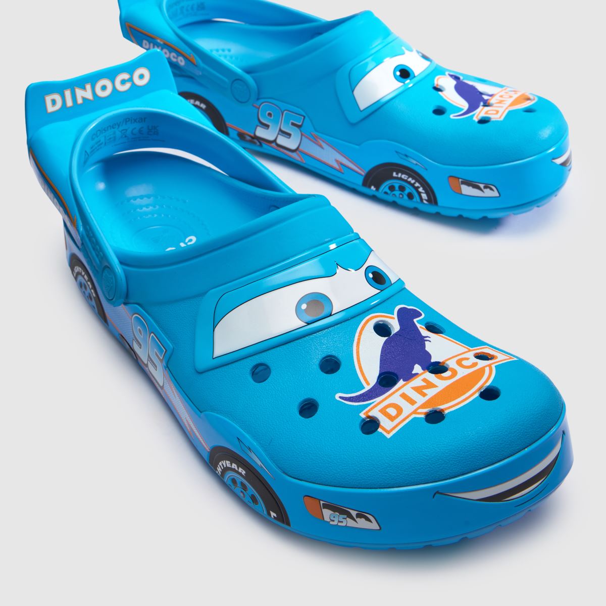 Crocs Cars Dinaco Crocband Clog in Blue Multi Crocs Cars Dinaco Crocband Clog 4
