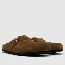 BIRKENSTOCK Boston Shearling Clog in Tan BIRKENSTOCK Boston Shearling Clog,2 of 4