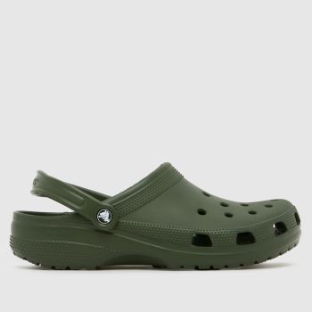 Crocs Dark Green Classic Clog Mens Sandals