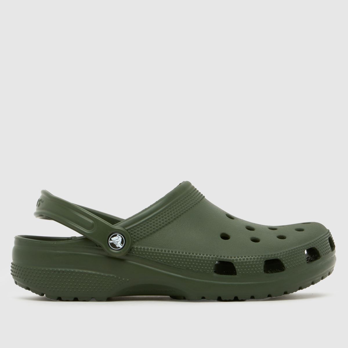Crocs Classic Clog Sandals in Dark Green