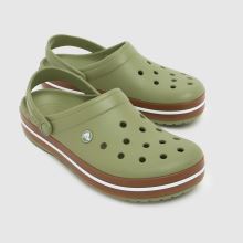 Crocs Crocband Gum Clog in Khaki Crocs Crocband Gum Clog,3 of 4