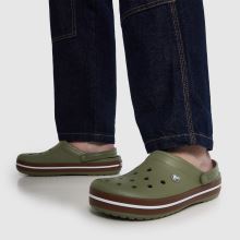Crocs Crocband Gum Clog in Khaki Crocs Crocband Gum Clog,2 of 4