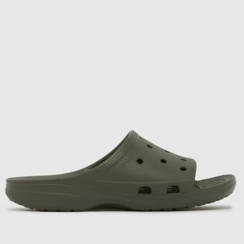 Crocs Khaki Saturday Slide Mens Sandals