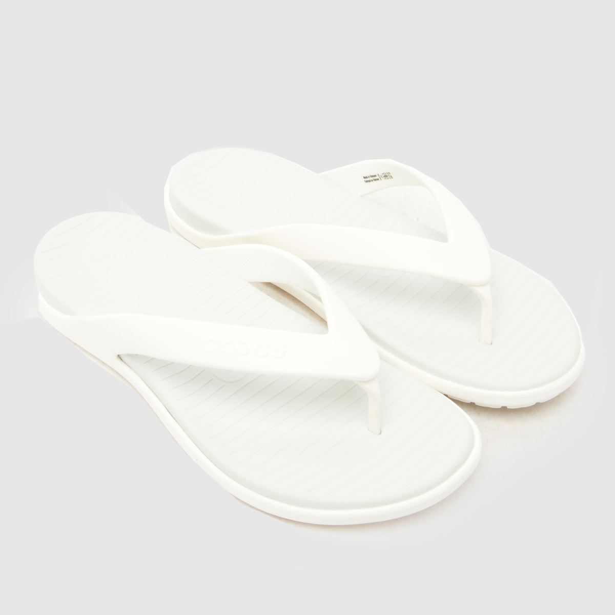 Crocs Coast Flip Sandals in White