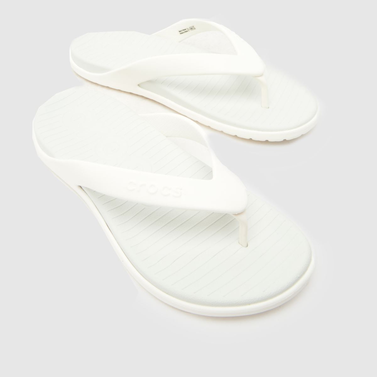Crocs Coast Flip in White Crocs Coast Flip 7