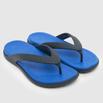 Crocs Navy Coast Flip Mens Sandals