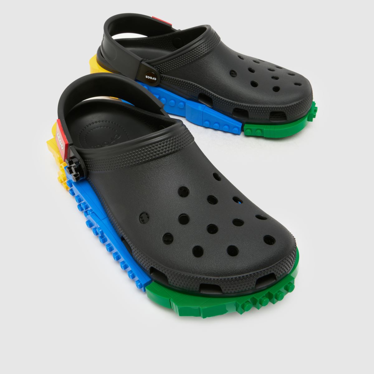 Crocs Classic Lego 4LW System Clog in Black Crocs Classic Lego 4LW System Clog 4