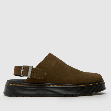 Mens Khaki Dr Martens Brookline Mule Sandals | schuh