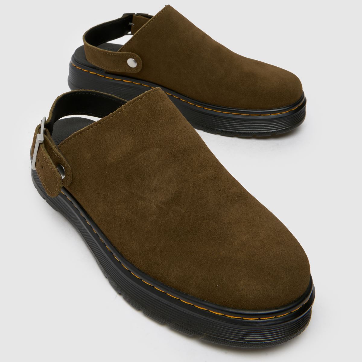 Mens Khaki Dr Martens Brookline Mule Sandals | schuh
