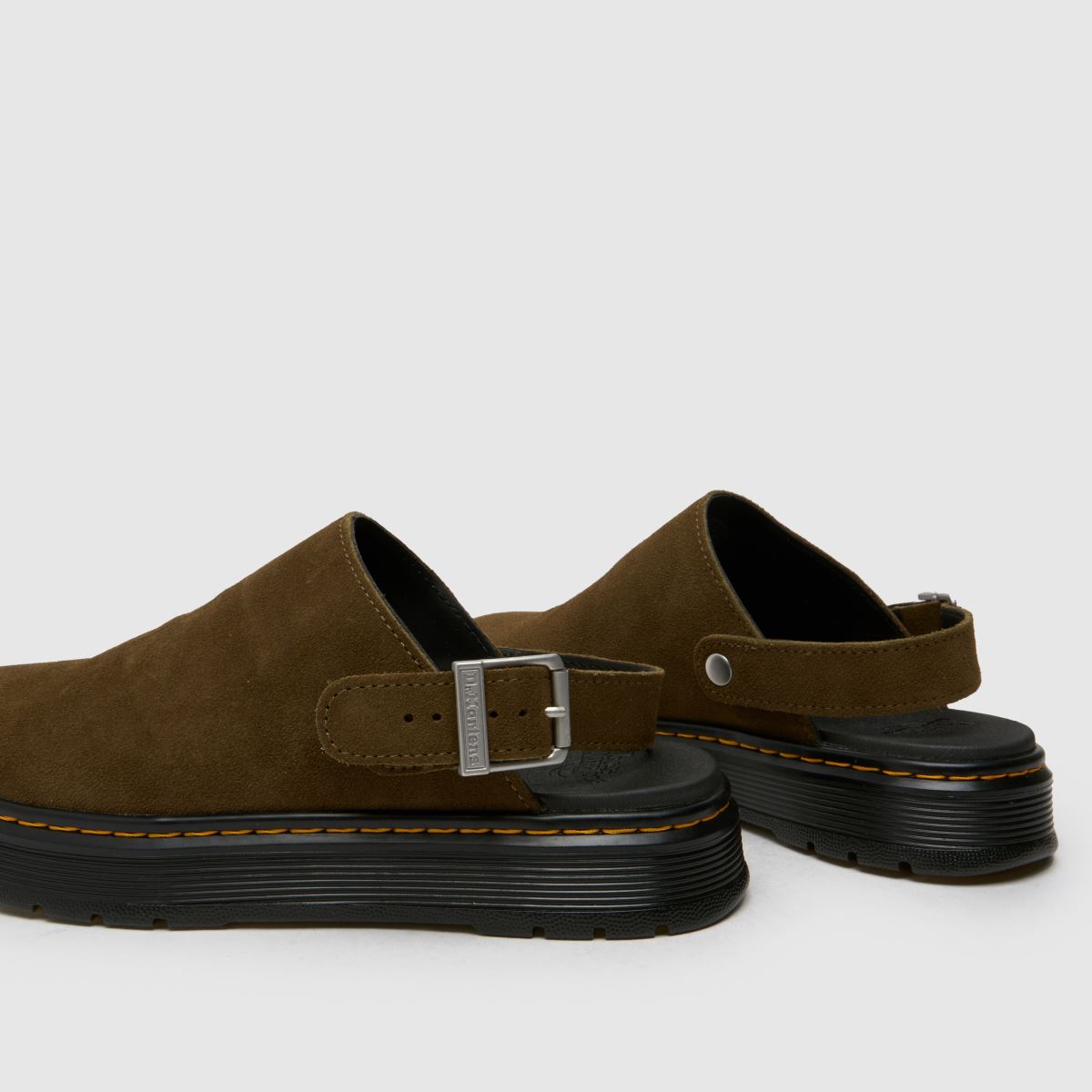Mens Khaki Dr Martens Brookline Mule Sandals | schuh