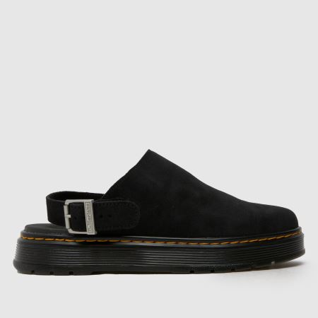 【関送無料】 Dr.Martens Brookline Mule スエード サンダル Mens Black Dr Martens Brookline Mule Sandals | schuh