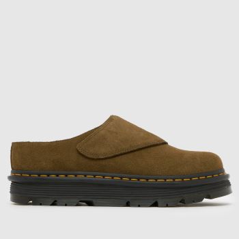 Dr Martens Khaki Zebzag Anywair Mule Mens Sandals