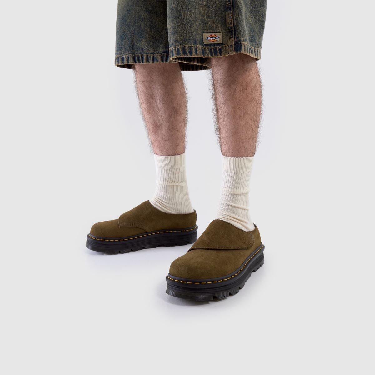 Dr Martens Zebzag Anywair Mule in Khaki Dr Martens Zebzag Anywair Mule 8