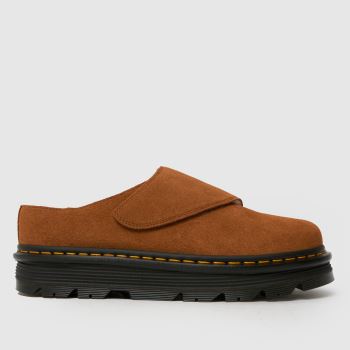 Dr Martens Brown Zebzag AnyWair Mule Mens Sandals