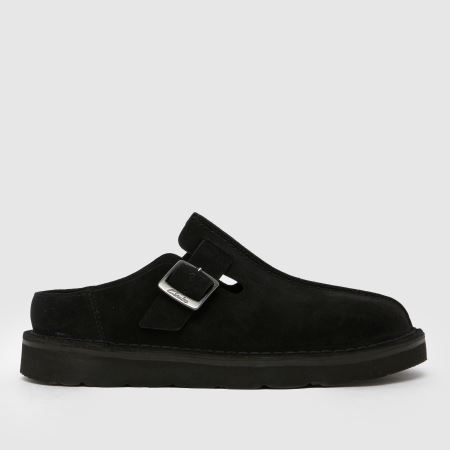 Mens Black Clarks Solsbury Mule Sandals | schuh