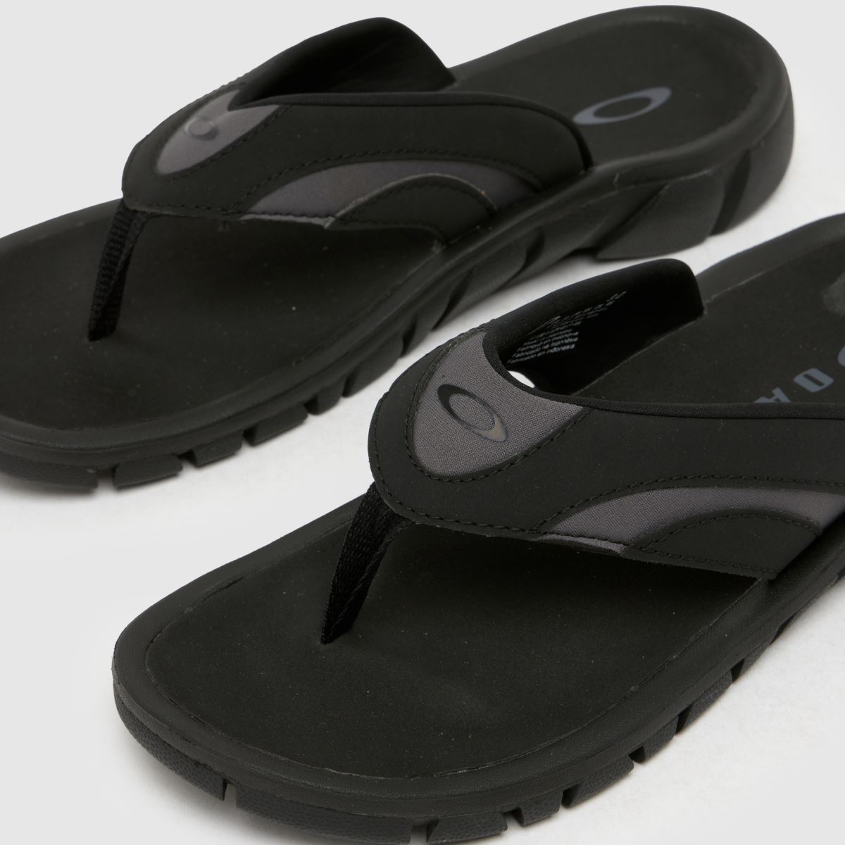 Mens Black Oakley O Coil Flip Flop Sandals schuh