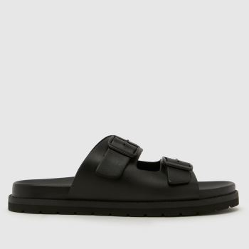 schuh Schwarz Swift Leather Herren Sandalen