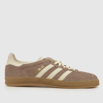 adidas Brown & White Gazelle Indoor Mens Trainers