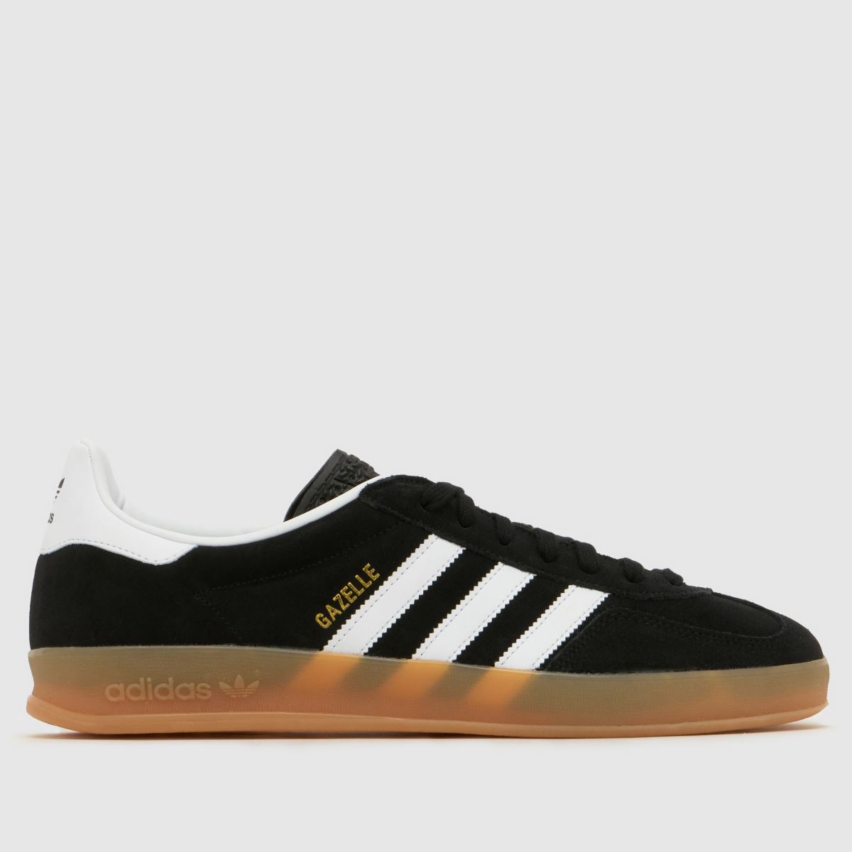 adidas Gazelle Indoor Trainers in Black & White
