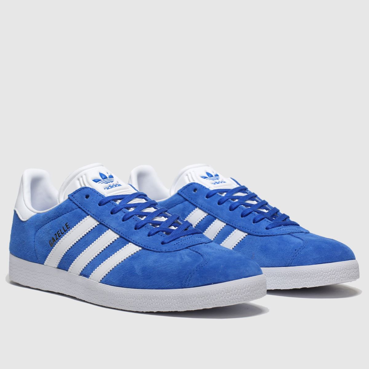adidas blue gazelle trainers