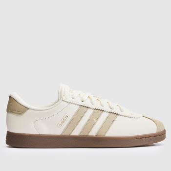 adidas Off-White Multi VL Court Lo Mens Trainers