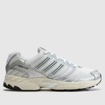 adidas White & Silver Adistar Control 3 Mens Trainers