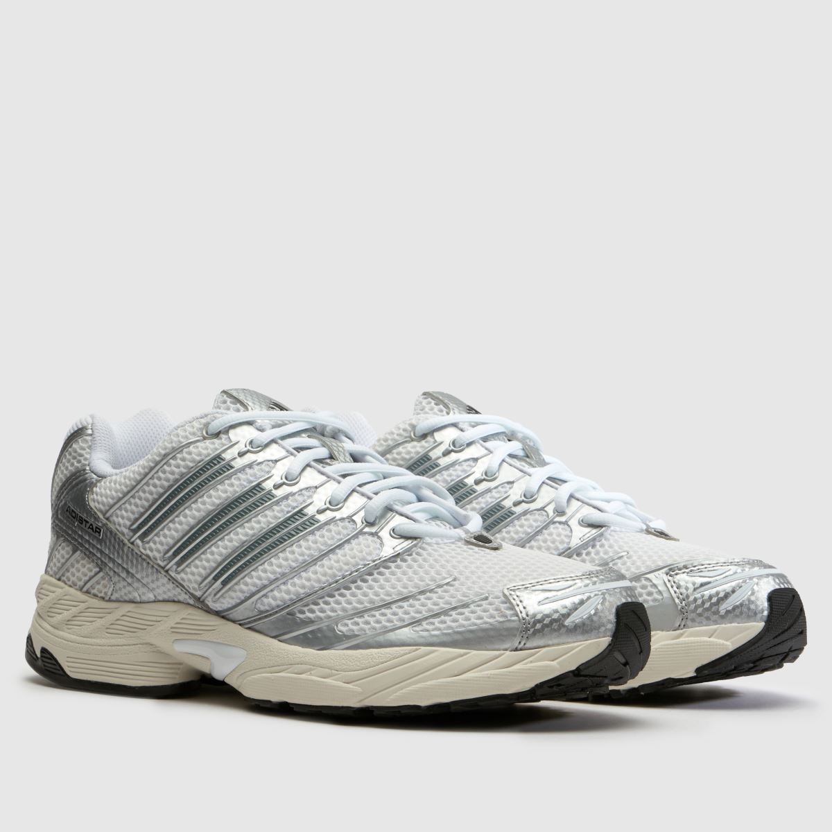 adidas Adistar Control 3 in White & Silver adidas Adistar Control 3 1