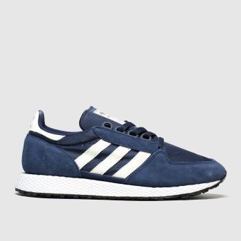 adidas navy & white forest grove trainers adidas navy & white forest grove trainers