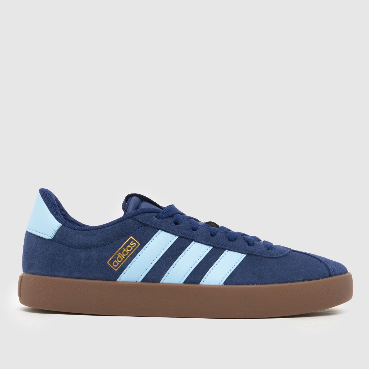 adidas VL Court 3.0 Trainers in Navy & Pl Blue