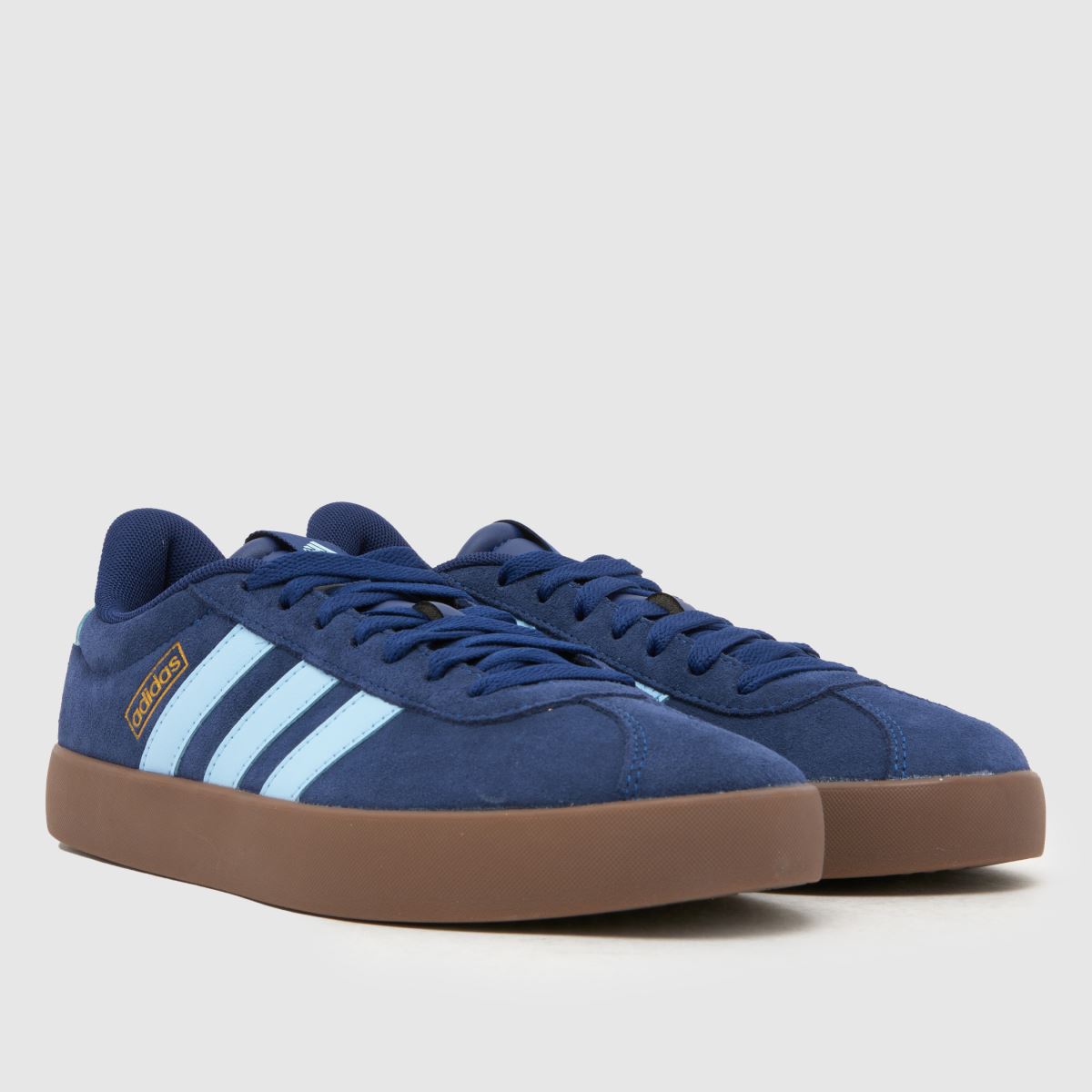 adidas VL Court 3.0 in Navy & Pl Blue adidas VL Court 3.0 1