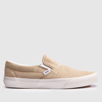 Vans Beige Multi Classic Slip-On Mens Trainers
