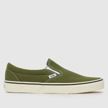 Vans Green Multi Classic Slip-On Mens Trainers