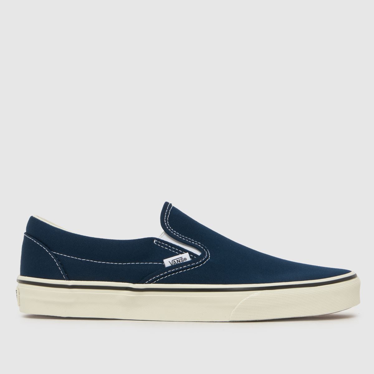 Vans Classic Slip-On Trainers in Navy & White