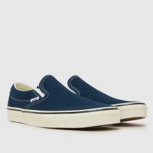 Vans Classic Slip-On in Navy & White Vans Classic Slip-On,2 of 4