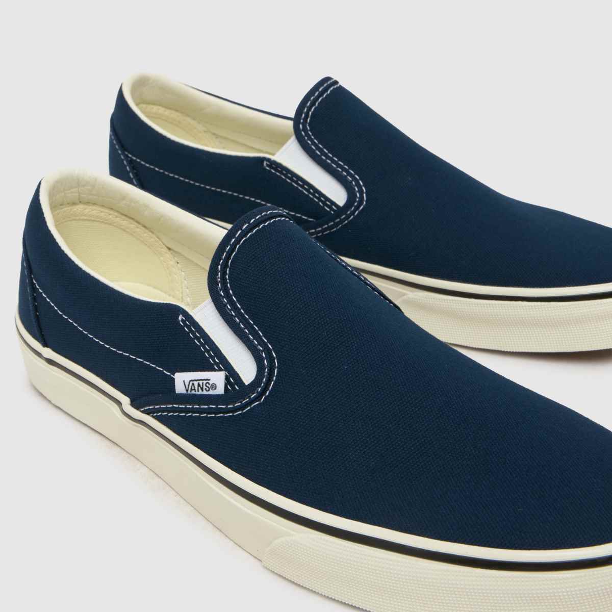 Vans Classic Slip-On in Navy & White Vans Classic Slip-On 4