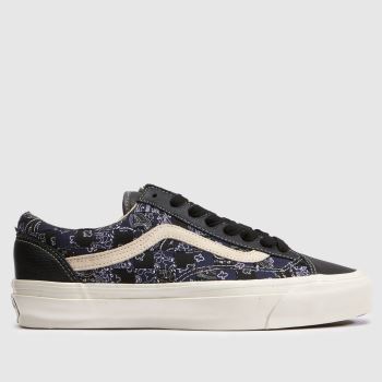 Vans Black & Navy Old Skool Mens Trainers