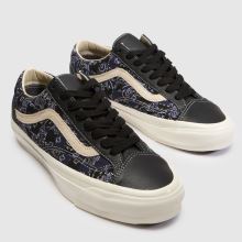 Vans Old Skool in Black & Navy Vans Old Skool,3 of 4