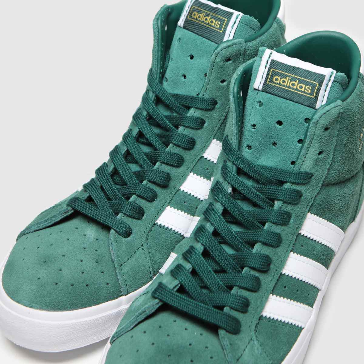 Mens Green adidas Basket Profi Trainers schuh