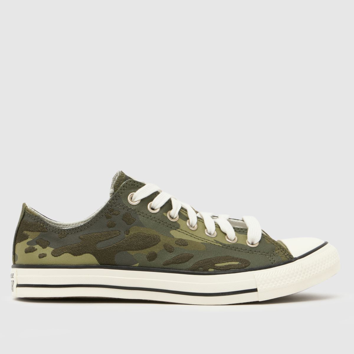 Converse All Star Ox Trainers in Green Multi
