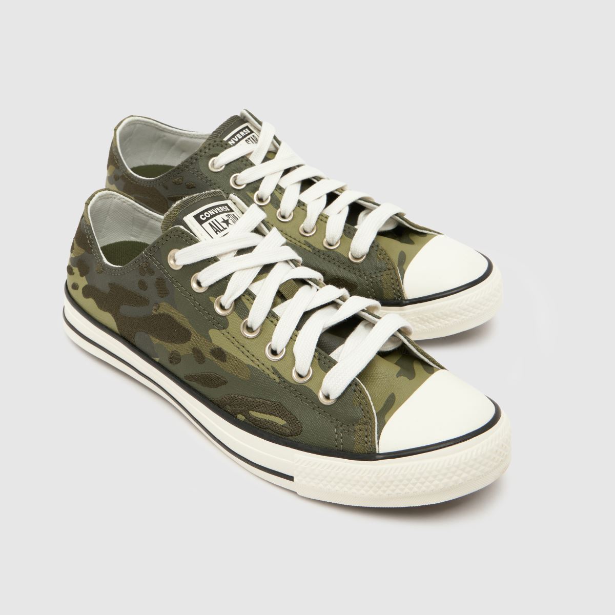 Converse Wide Fit All Star Ox in Green Multi Converse All Star Ox 4