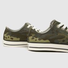 Converse Wide Fit All Star Ox in Green Multi Converse All Star Ox,4 of 4