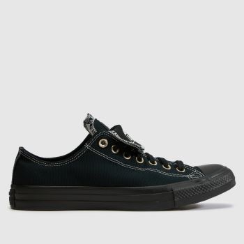 Converse Black Multi All Star Ox Double Tongue Mens Trainers