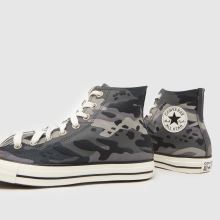 Herren Converse Breite Passform Dunkelgrau All Star Hi Sneaker Converse All Star Hi,4 von 4