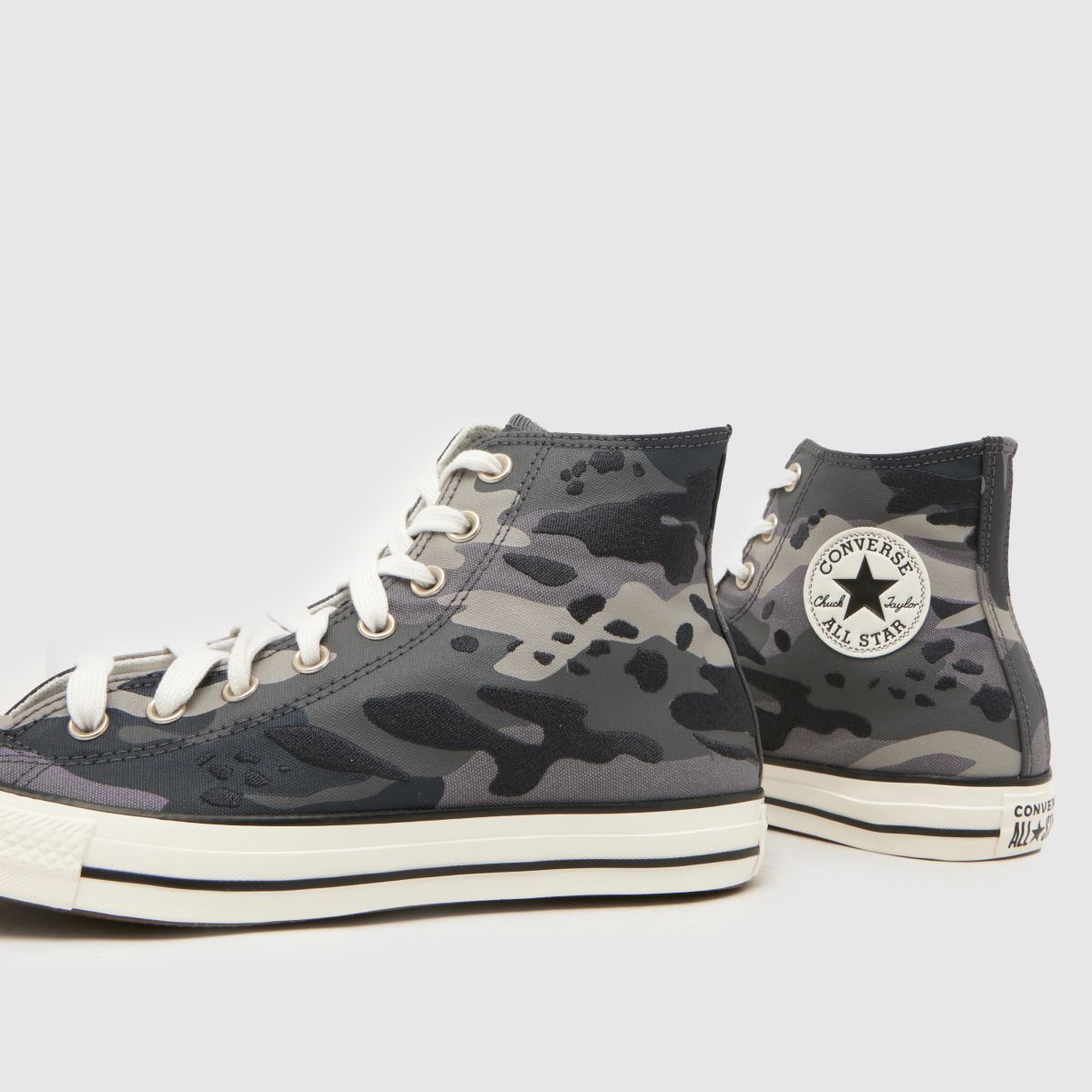Herren Converse Breite Passform Dunkelgrau All Star Hi Sneaker Converse All Star Hi 7