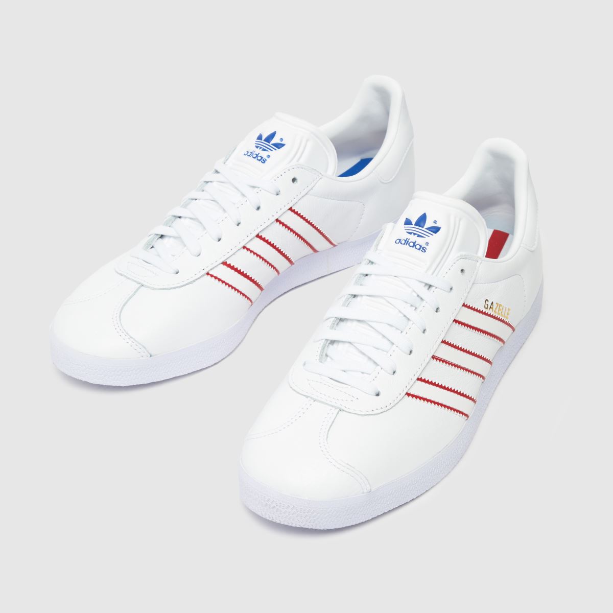 mens adidas white gazelle trainers