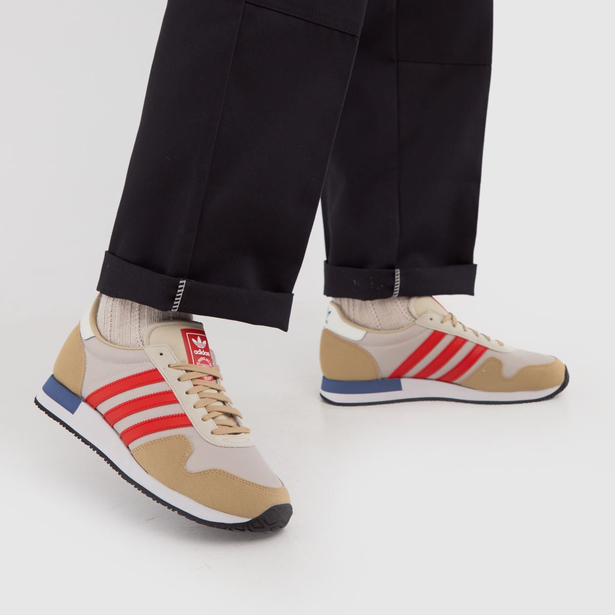 Mens Brown \u0026 Red adidas Usa 84 Trainers | schuh