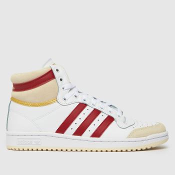 adidas white & red top ten trainers adidas white & red top ten trainers