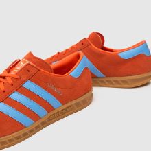 adidas hamburg trainers blue and orange