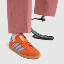 adidas hamburg trainers blue and orange
